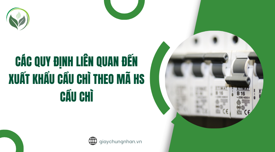 Các quy định liên quan đến xuất khẩu cầu chì theo mã HS cầu chì