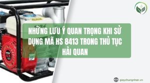 Những lưu ý quan trọng khi sử dụng mã HS 8413 trong thủ tục hải quan