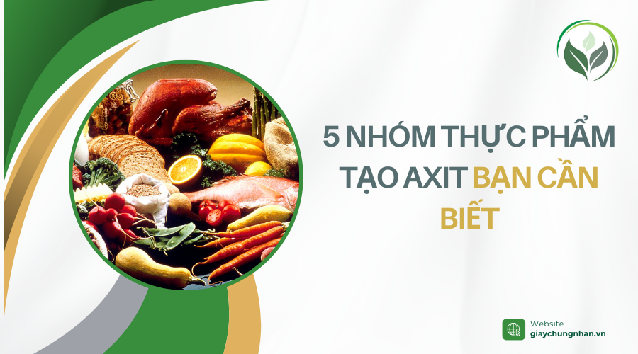 5 nhóm thực phẩm tạo Axit bạn cần biết