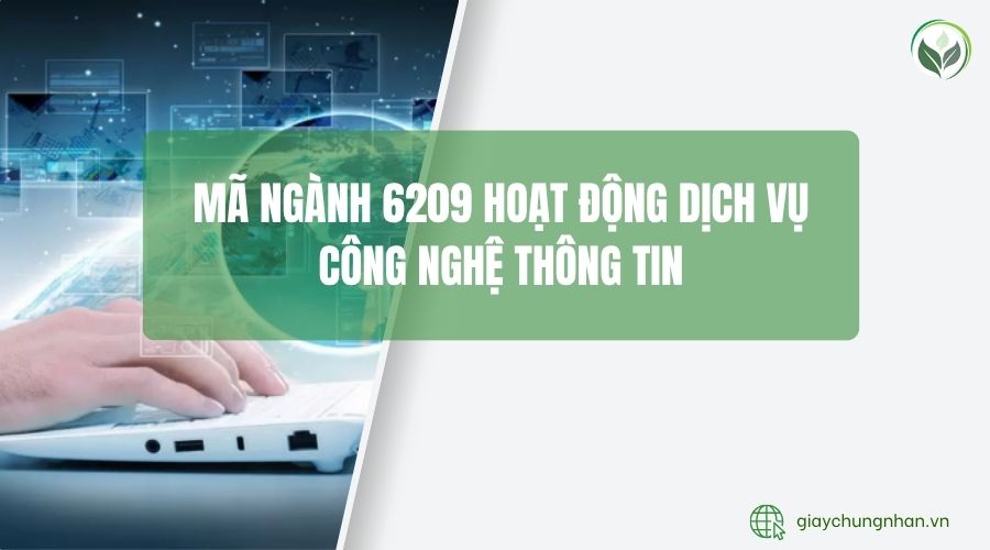 Mã ngành 6209 hoạt động dịch vụ công nghệ thông tin