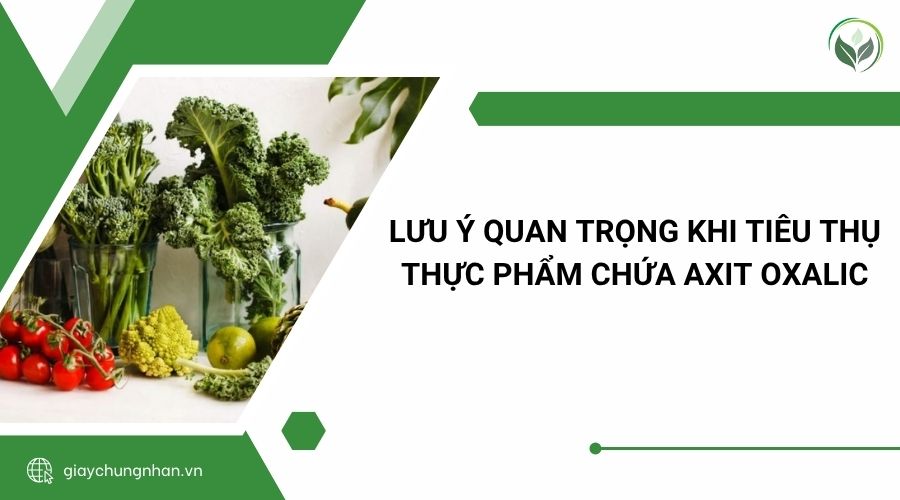 Lưu ý quan trọng khi tiêu thụ thực phẩm chứa axit oxalic