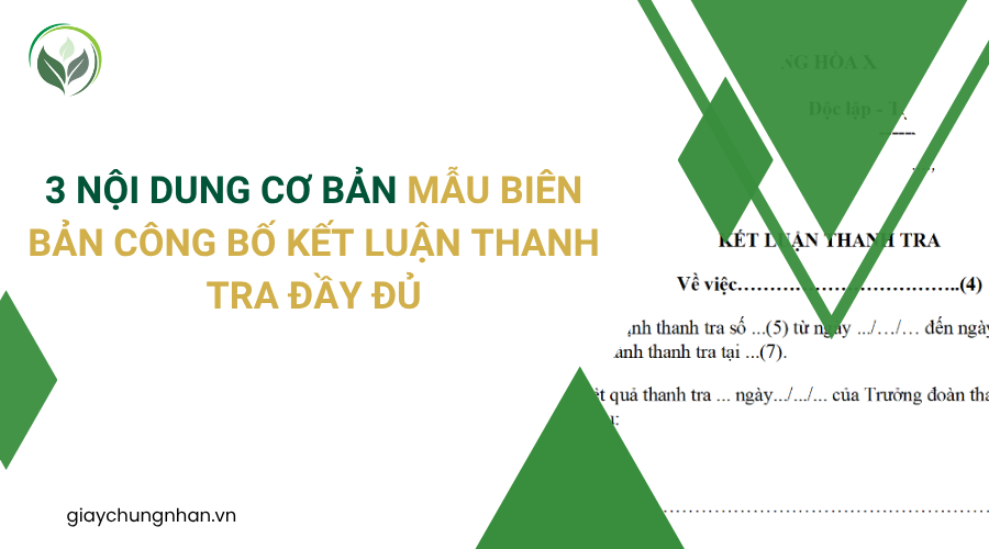 3 nội dung cơ bản mẫu biên bản công bố kết luận thanh tra đầy đủ
