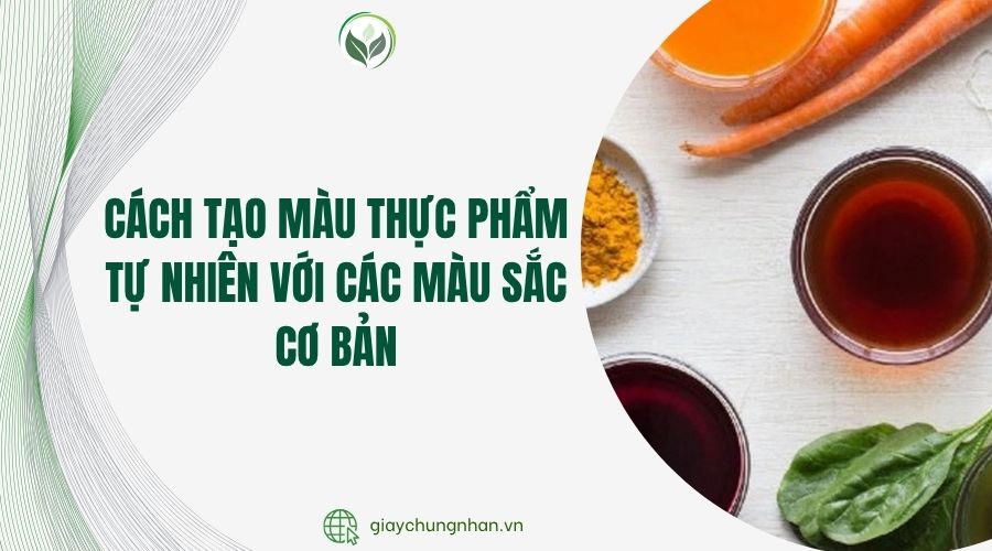 Cách tạo màu thực phẩm tự nhiên với các màu sắc cơ bản