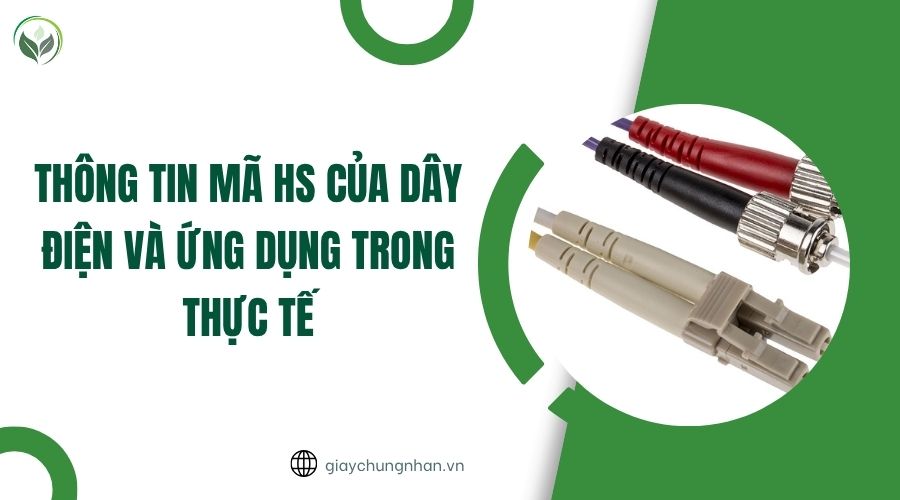 Thông tin mã HS của dây điện và ứng dụng trong thực tế