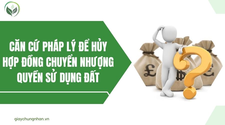 Căn cứ pháp lý để hủy hợp đồng chuyển nhượng quyền sử dụng đất