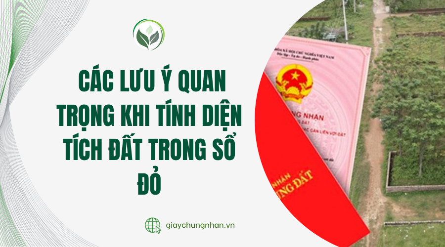 Các lưu ý quan trọng khi tính diện tích đất trong sổ đỏ