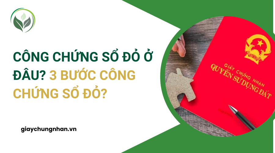 Công chứng sổ đỏ ở đâu? 3 bước công chứng sổ đỏ?