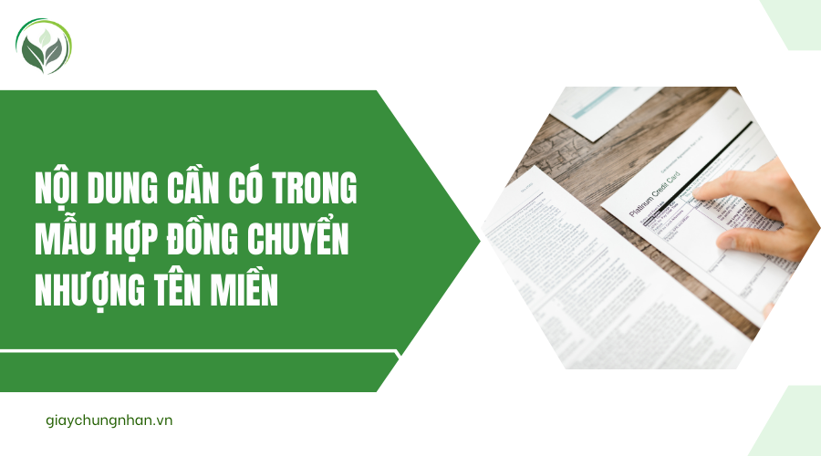 Nội dung cần có trong mẫu hợp đồng chuyển nhượng tên miền