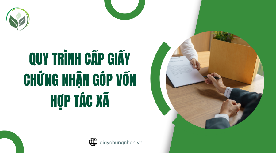 Quy trình cấp giấy chứng nhận góp vốn hợp tác xã