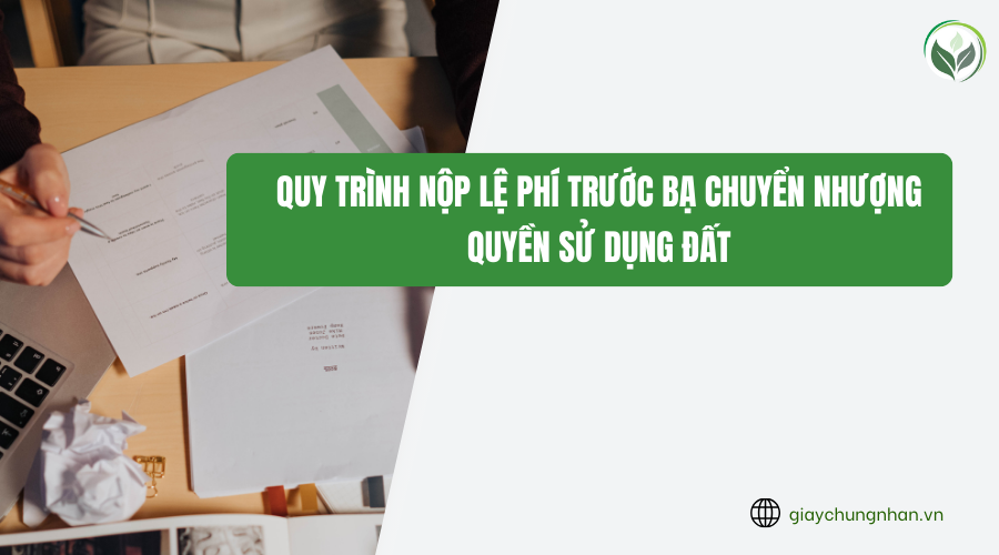 Quy trình nộp lệ phí trước bạ chuyển nhượng quyền sử dụng đất