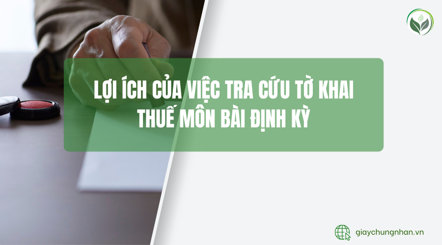 Lợi ích của việc tra cứu tờ khai thuế môn bài định kỳ