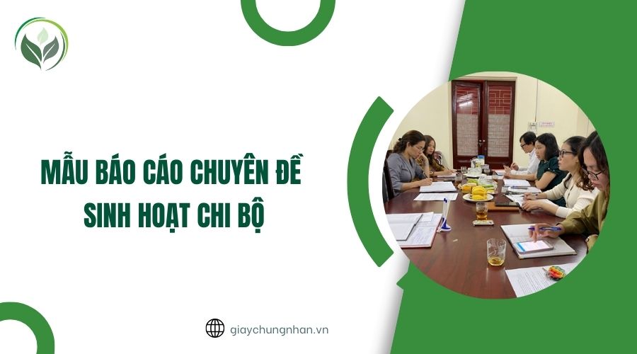 Mẫu báo cáo chuyên đề sinh hoạt chi bộ