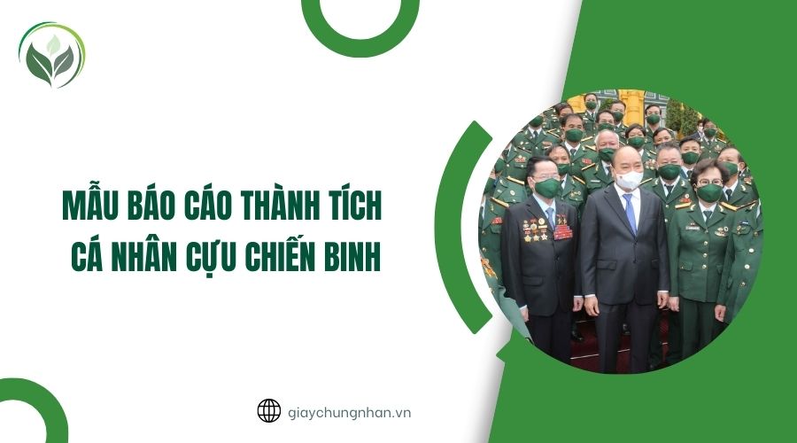 Mẫu báo cáo thành tích cá nhân cựu chiến binh