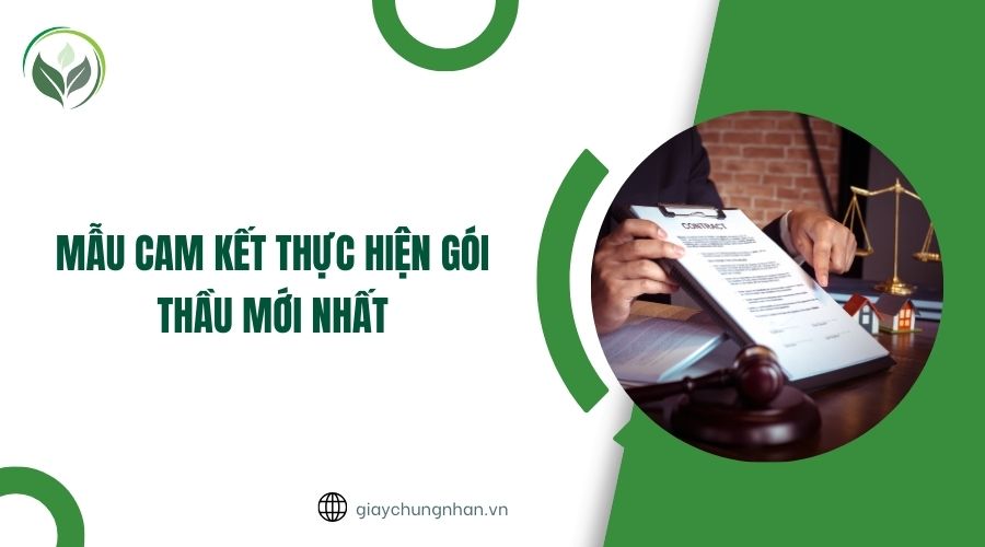 Mẫu cam kết thực hiện gói thầu mới nhất