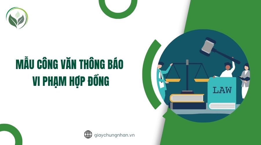 Mẫu công văn thông báo vi phạm hợp đồng