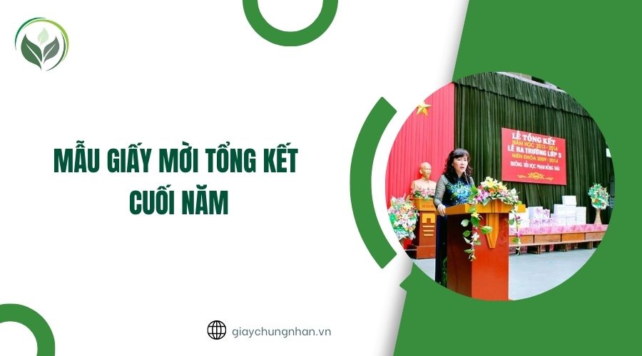 Mẫu giấy mời tổng kết cuối năm