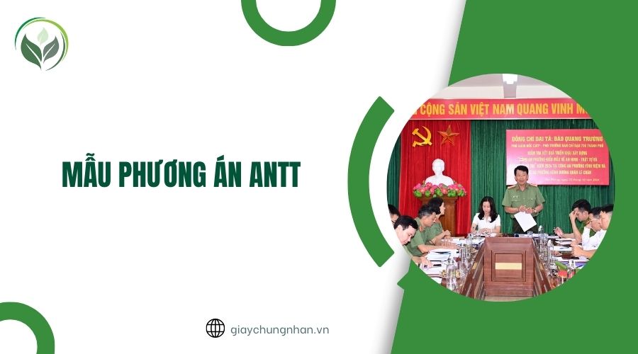 Mẫu phương án ANTT