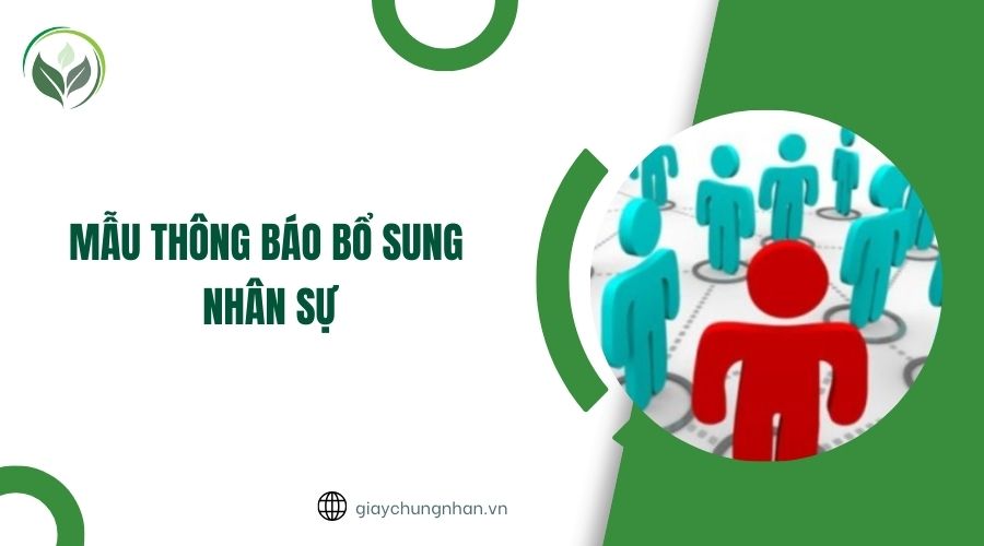 Mẫu thông báo bổ sung nhân sự