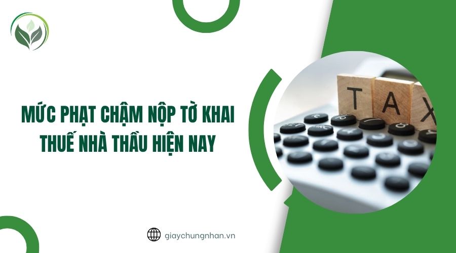 Mức phạt chậm nộp tờ khai thuế nhà thầu hiện nay