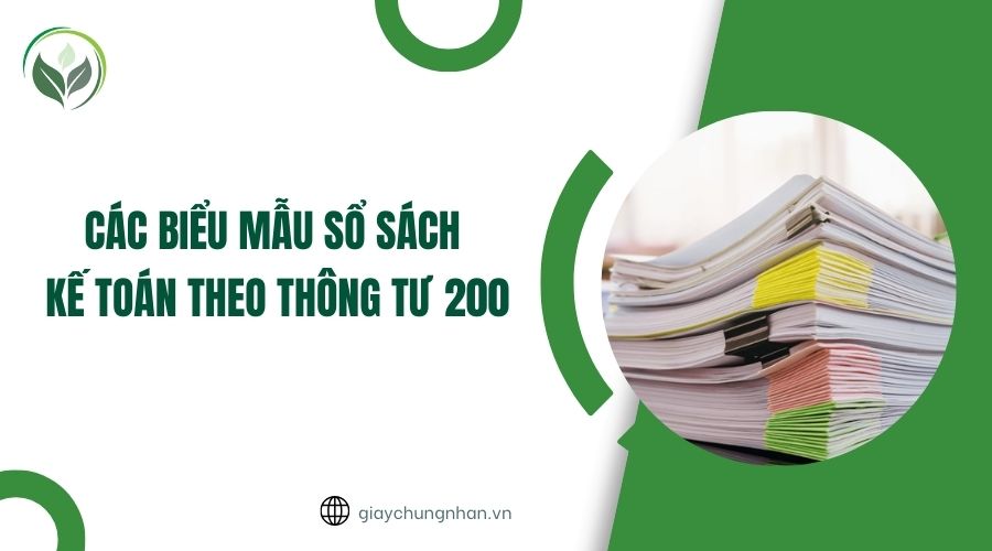 Các biểu mẫu sổ sách kế toán theo Thông tư 200