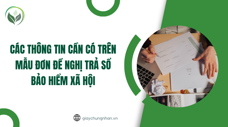 Các thông tin cần có trên mẫu đơn đề nghị trả sổ bảo hiểm xã hội