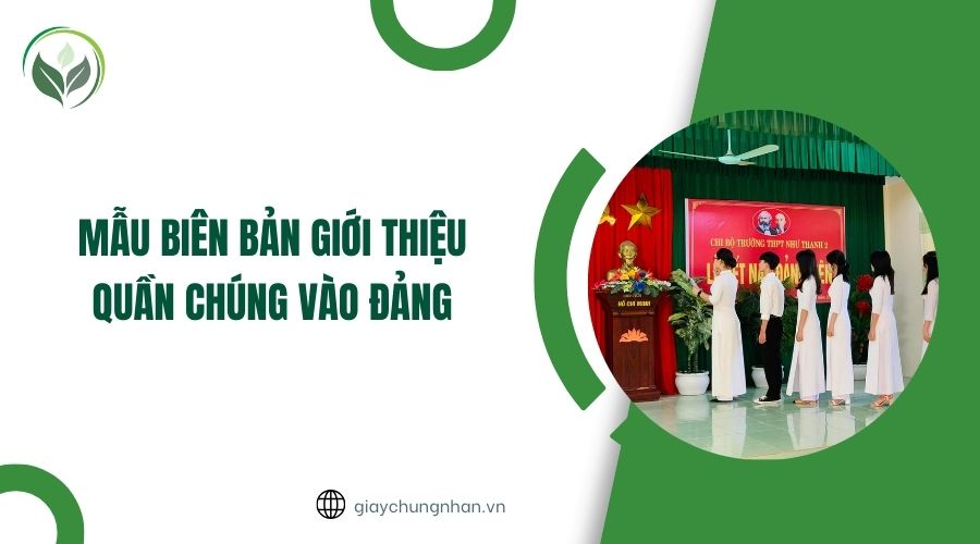 Mẫu biên bản giới thiệu quần chúng vào đảng