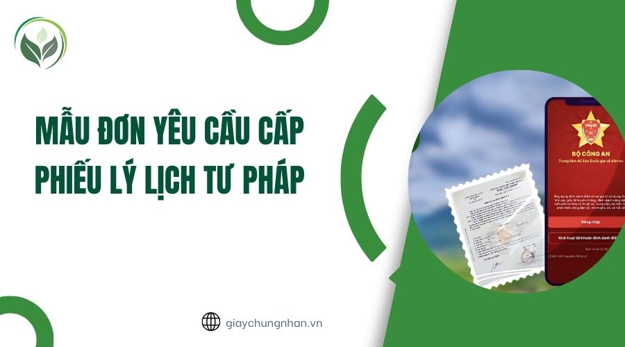Mẫu đơn yêu cầu cấp phiếu lý lịch tư pháp