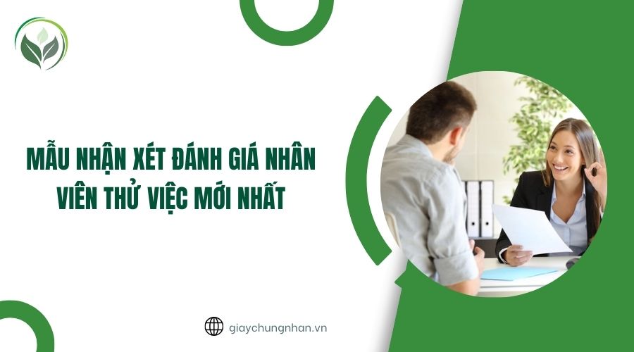 Mẫu nhận xét đánh giá nhân viên thử việc mới nhất