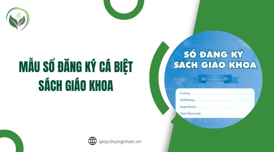 Mẫu sổ đăng ký cá biệt sách giáo khoa