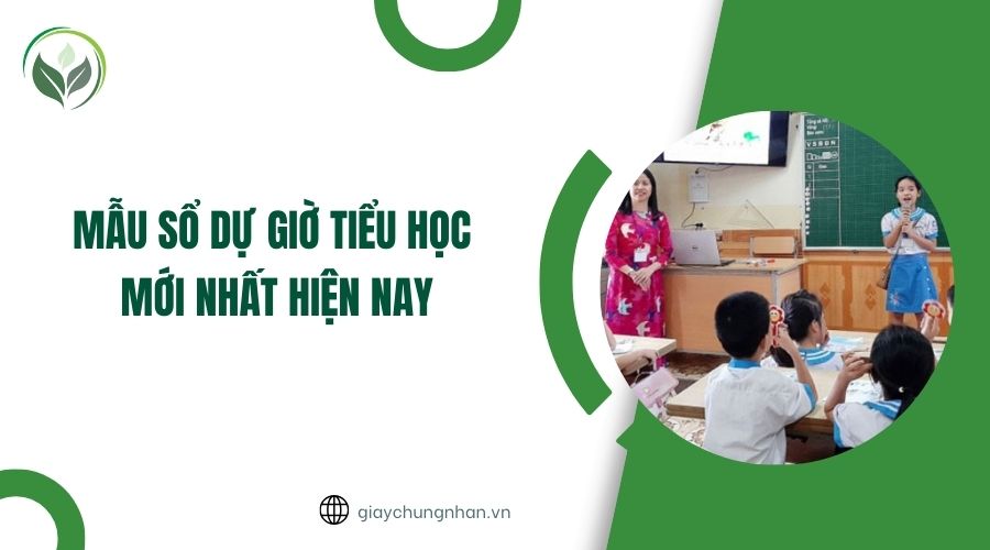 Mẫu sổ dự giờ Tiểu học mới nhất hiện nay
