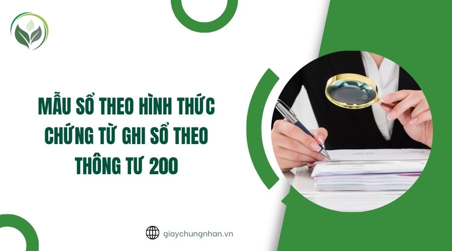 Mẫu sổ theo hình thức chứng từ ghi sổ theo Thông tư 200