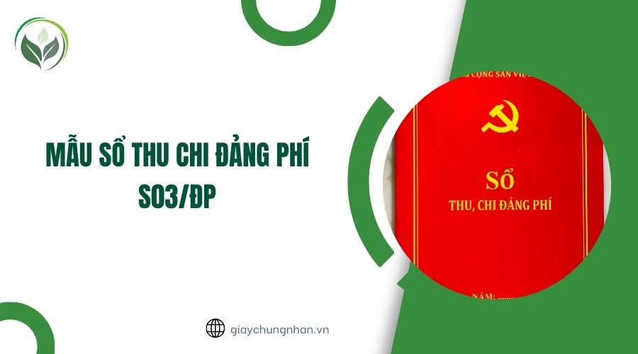 Mẫu sổ thu chi đảng phí S03/ĐP