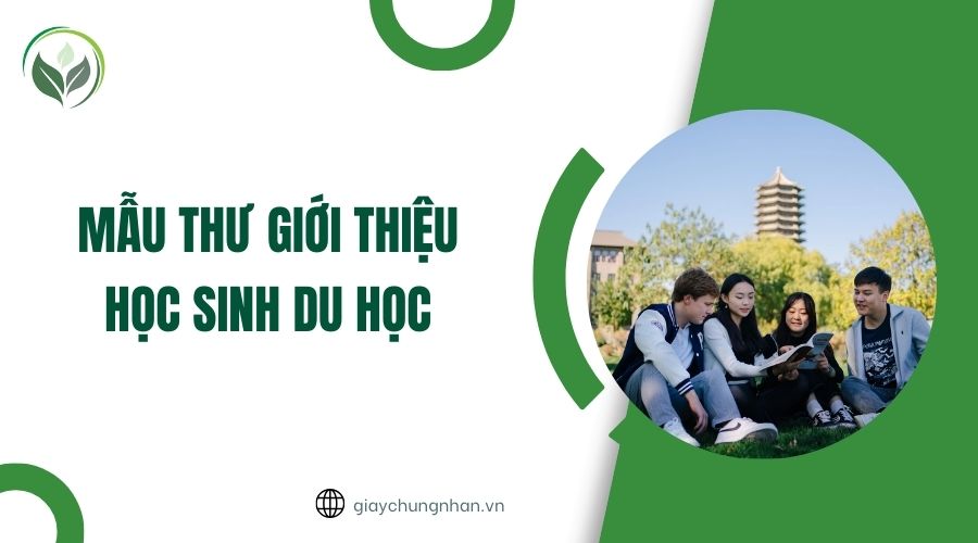 Mẫu thư giới thiệu học sinh du học