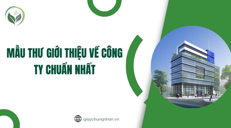 Mẫu thư giới thiệu về công ty chuẩn nhất