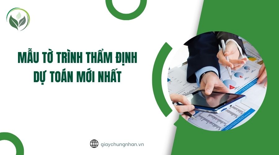 Mẫu tờ trình thẩm định dự toán mới nhất