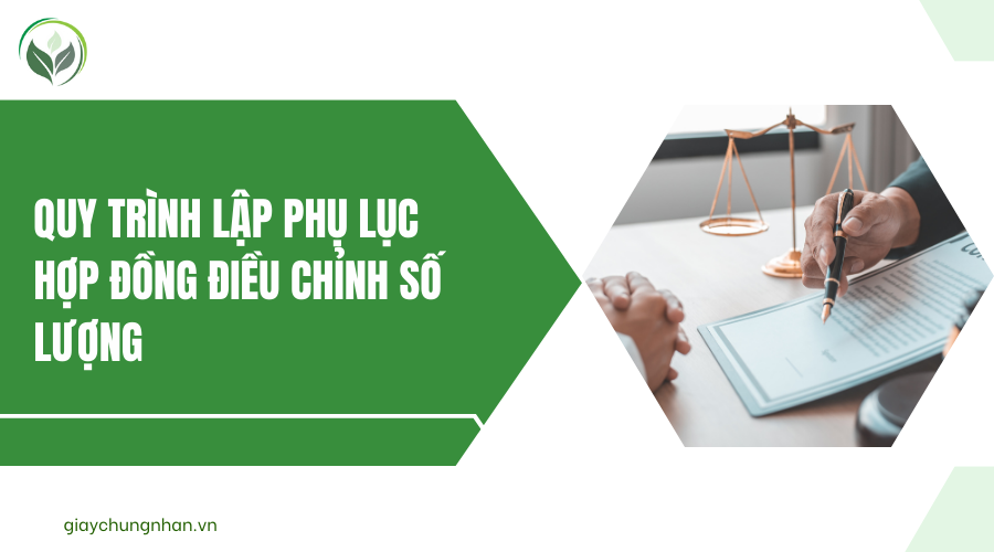 Quy trình lập phụ lục hợp đồng điều chỉnh số lượng