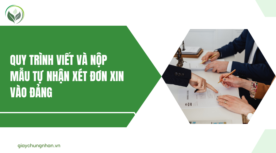 Quy trình viết và nộp mẫu tự nhận xét đơn xin vào Đảng