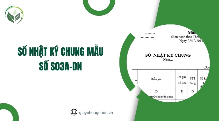 Sổ nhật ký chung mẫu số S03a-DN