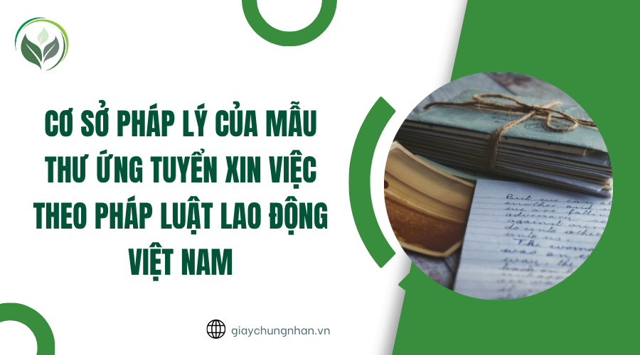 Cơ sở pháp lý của mẫu thư ứng tuyển xin việc theo pháp luật lao động Việt Nam