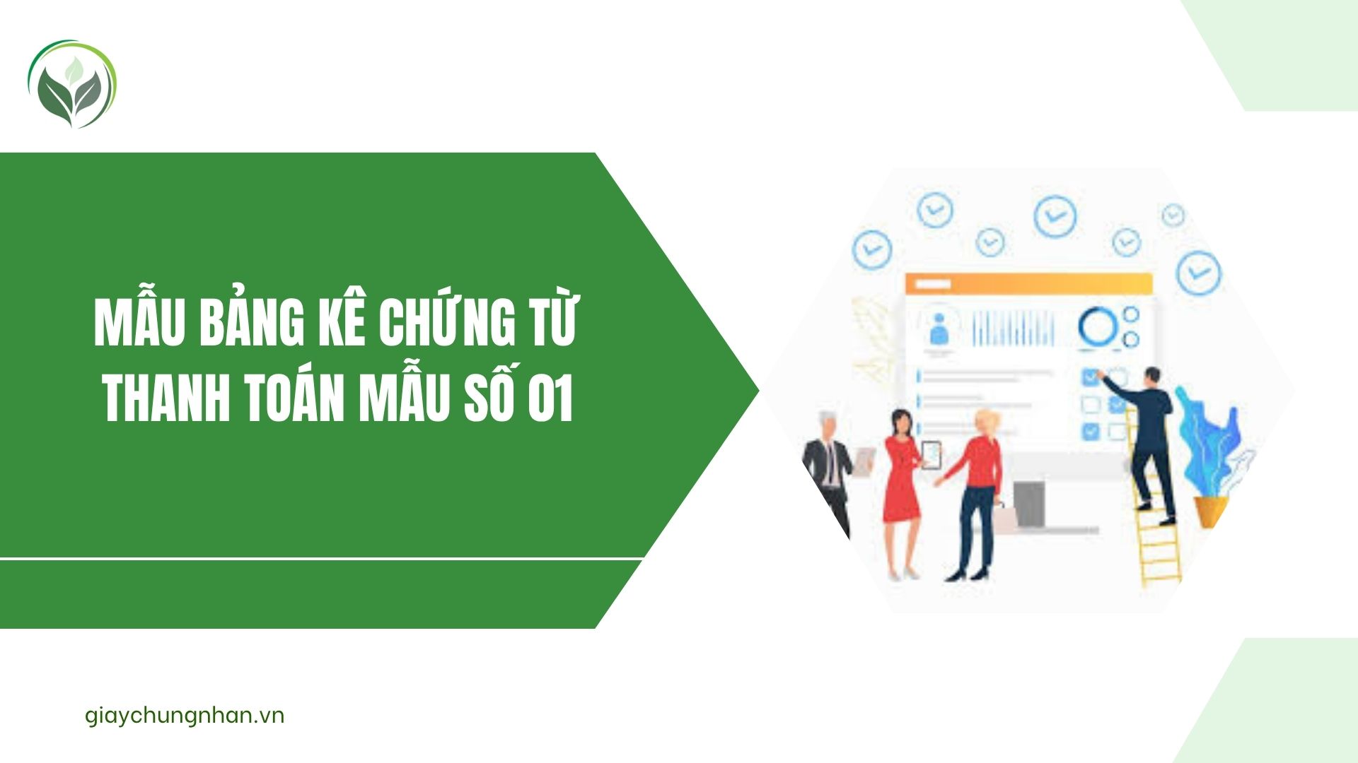Mẫu bảng kê chứng từ thanh toán mẫu số 01