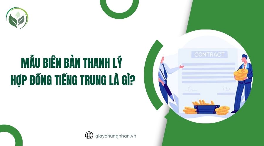 Mẫu biên bản thanh lý hợp đồng tiếng trung là gì?
