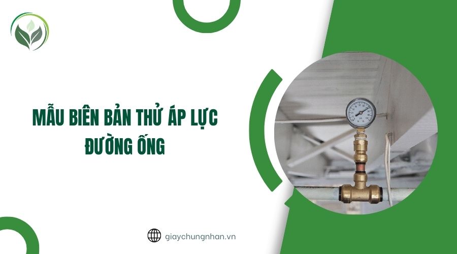 Mẫu biên bản thử áp lực đường ống
