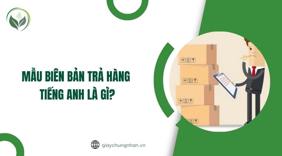 Mẫu biên bản trả hàng tiếng Anh là gì?