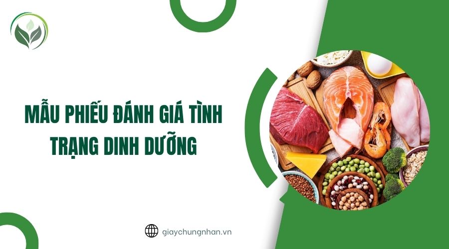 Mẫu phiếu đánh giá tình trạng dinh dưỡng