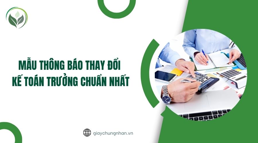 Mẫu thông báo thay đổi kế toán trưởng chuẩn nhất
