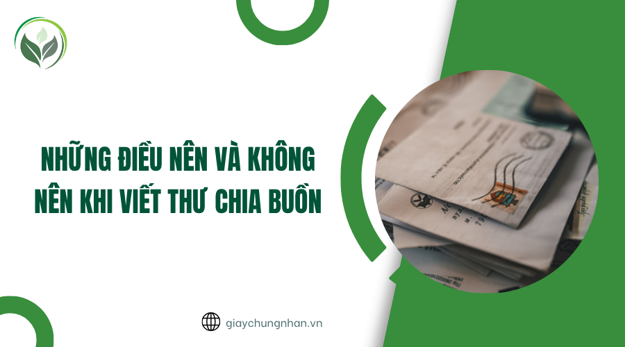 Những điều nên và không nên khi viết thư chia buồn