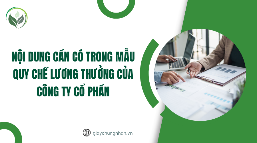 Nội dung cần có trong mẫu quy chế lương thưởng của công ty Cổ phần