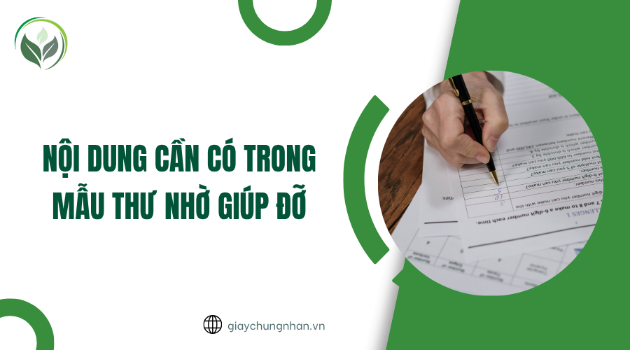 Nội dung cần có trong mẫu thư nhờ giúp đỡ