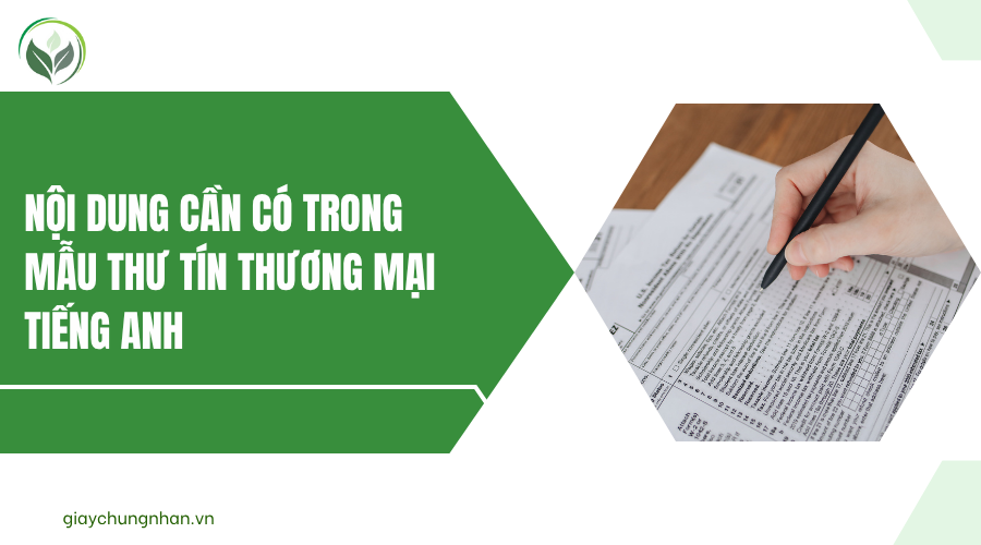 Nội dung cần có trong mẫu thư tín thương mại tiếng Anh