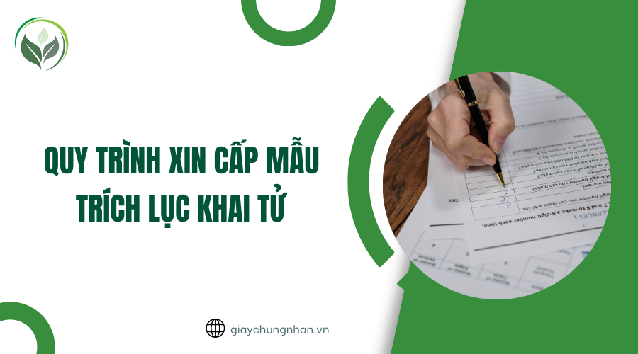 Quy trình xin cấp mẫu trích lục khai tử